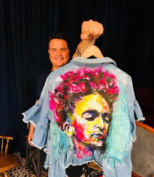 Frida Kahlo Art Denim Jacket